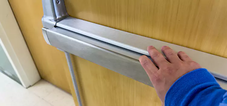 Installing a Push Bar on a Door Elizabeth City